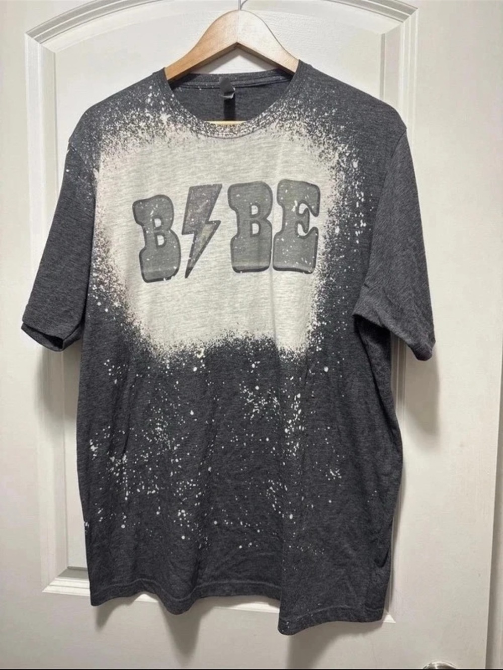 Bleached Babe Graphic Short Sleeve T-Shirt Gray